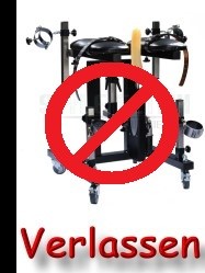 Sklavenhocker mit Dildomaschine